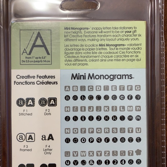 Cricut Mini Monograms Cartridge new sealed - Picture 3 of 5